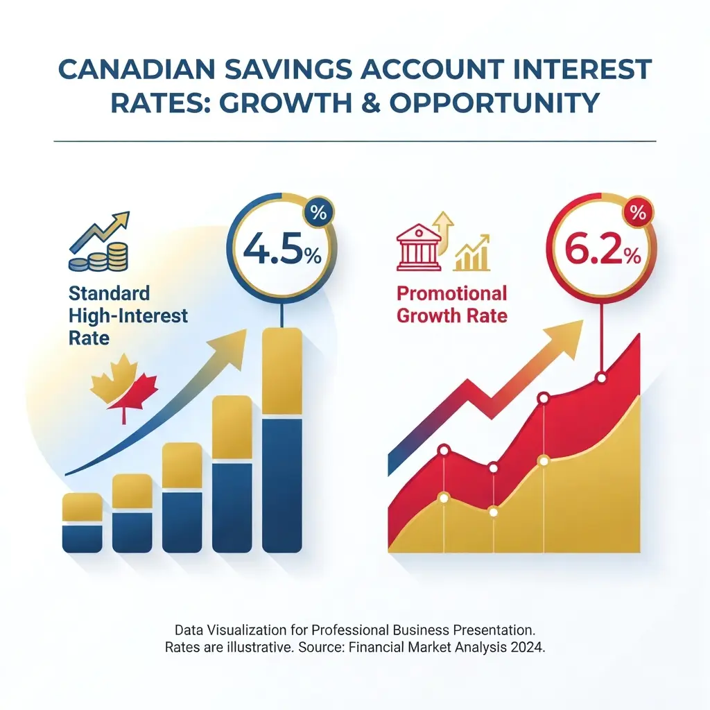 Interest rates for savings accounts in Canada